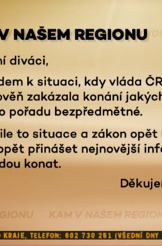 Kam v našem regionu